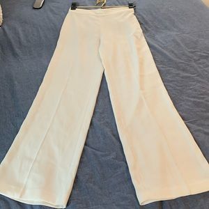 White Zara Wide Leg Pants